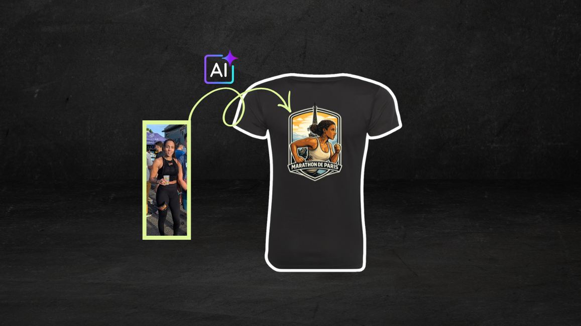 Créé un t-shirt unique pour le marathon de Paris