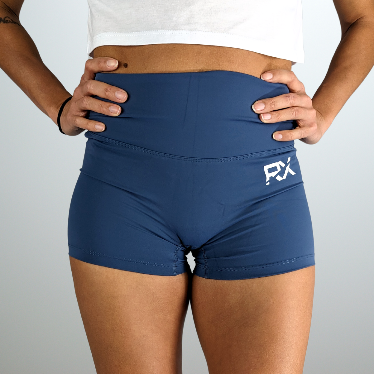 Short femme bleu idéal crossFit, running, fitness – RxWEAR