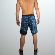 Charger l&#39;image dans la galerie, SHORT HOMME CAMO BLUE