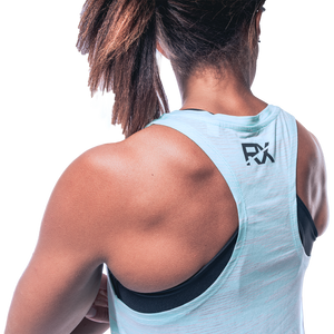 DÉBARDEUR FEMME "RX ATHLETE" BLEU MENTHE