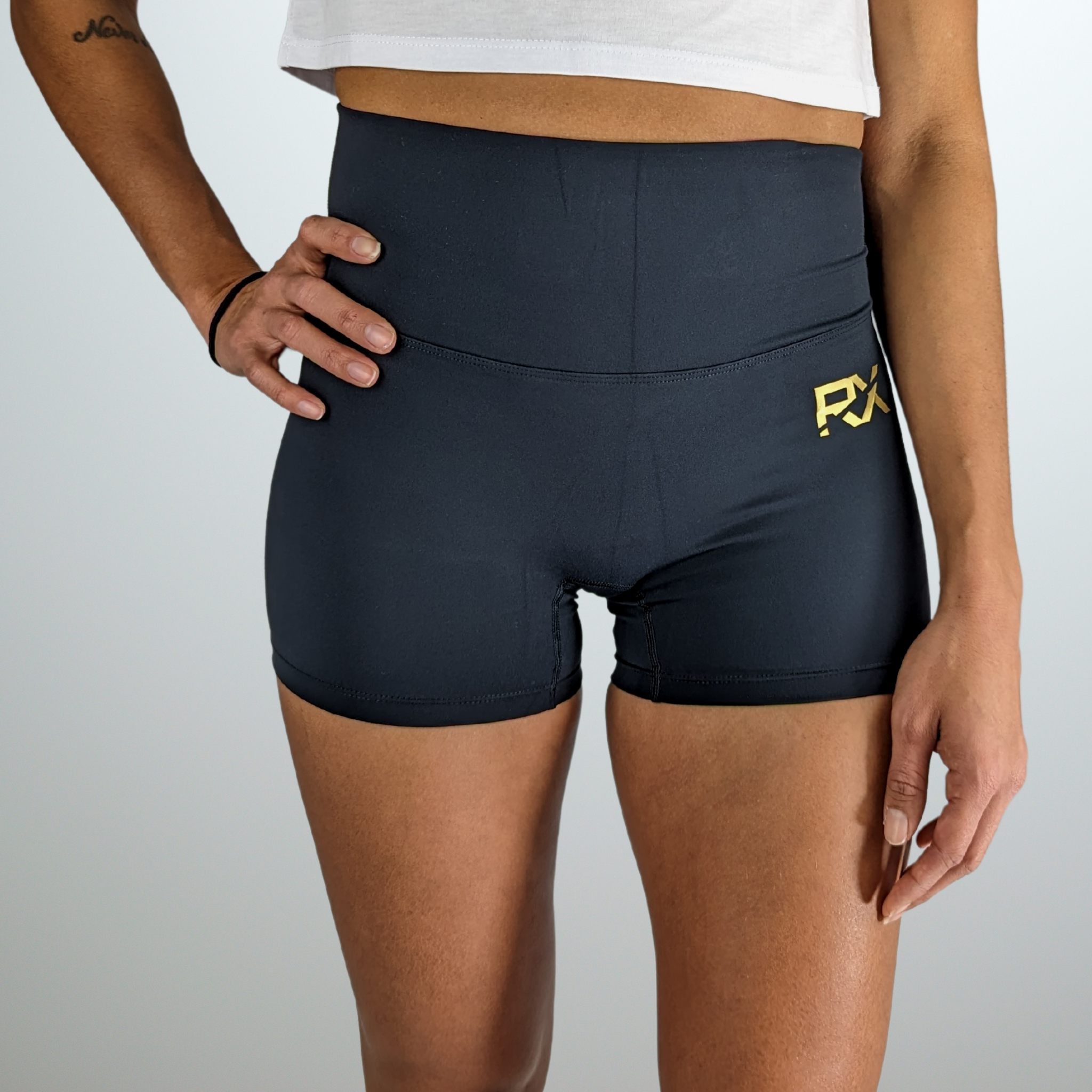 Short femme noir ideal crossFit running fitness RxWEAR