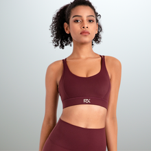 Charger l&#39;image dans la galerie, BRASSIERE SHORT SPORT BORDEAUX